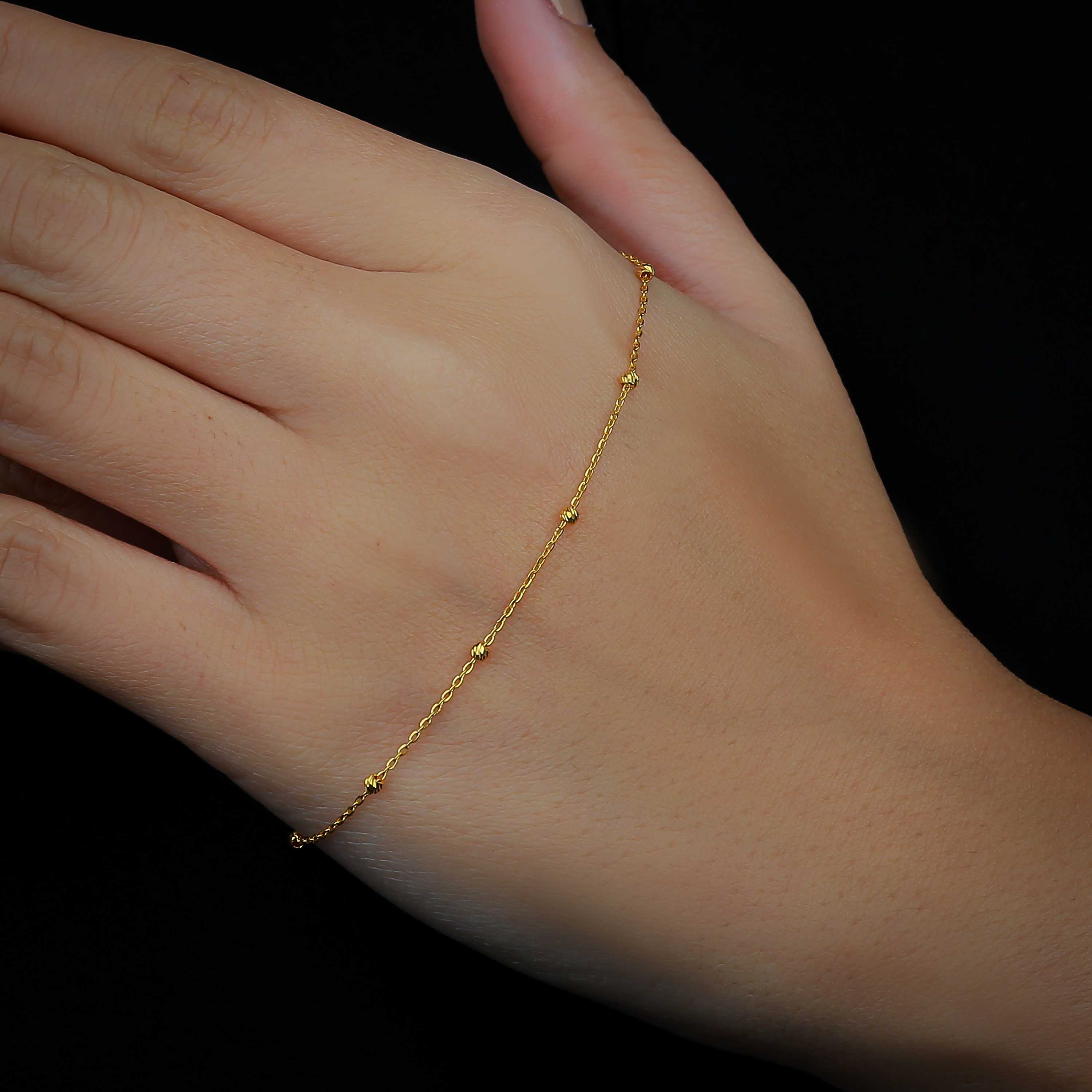 21-karat gold children's bracelet, made in Turkey - (H-0713)